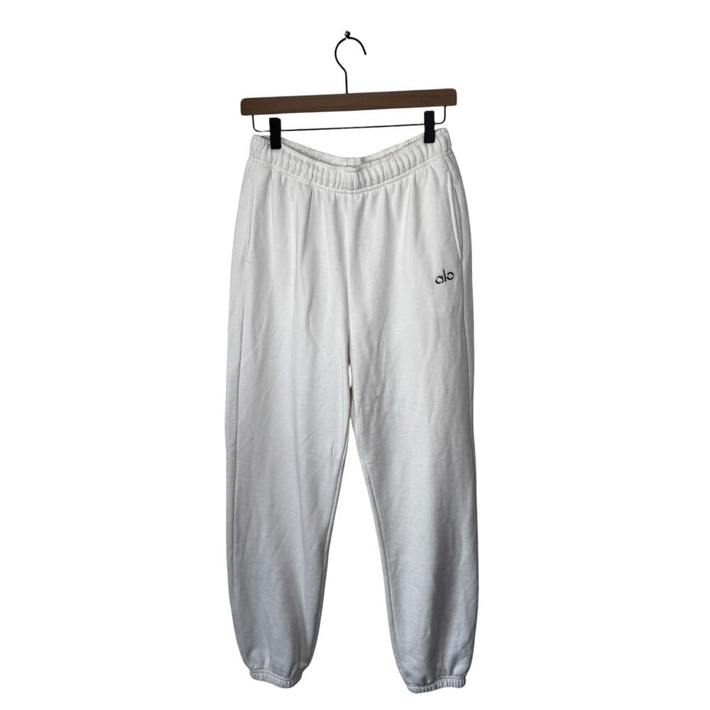 ALO Yoga Pull On Jogger Sweatpants Cream Size Small